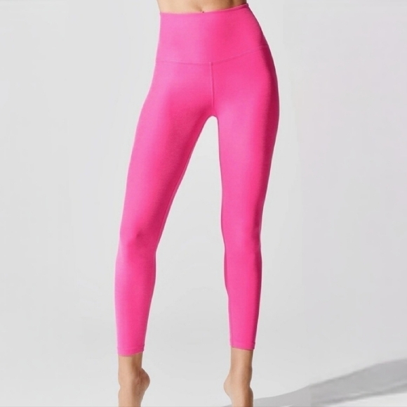 Beyond Yoga Spacedye Caught In The Midi High Waisted Legging Pink Glow L - Picture 1 of 9